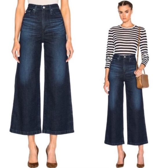 Ag Adriano Goldschmied Denim - Ag‎ Adriano Goldschmied The Yvette wide leg ankle pants size 26R